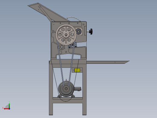 自动切肉机设计及运动仿真 三维后视缩略图