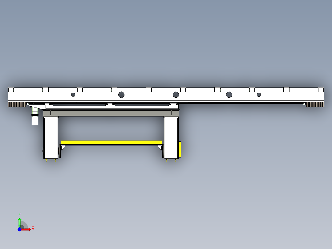 移动焊接变位机前视图
