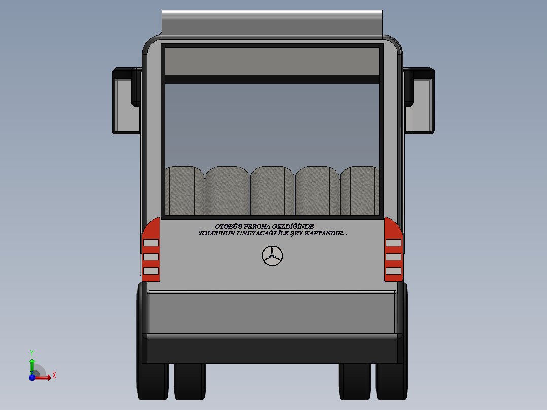 客车、公交车(38)前视图