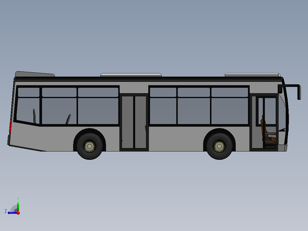 客车、公交车(38)右视图
