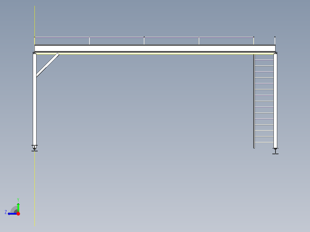 A3004078-桥式起重机右视图