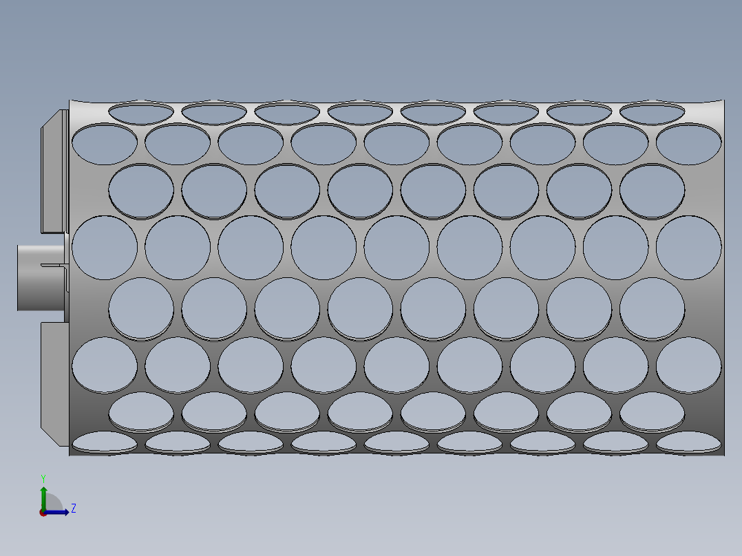 旋转分选机 II零件左视图