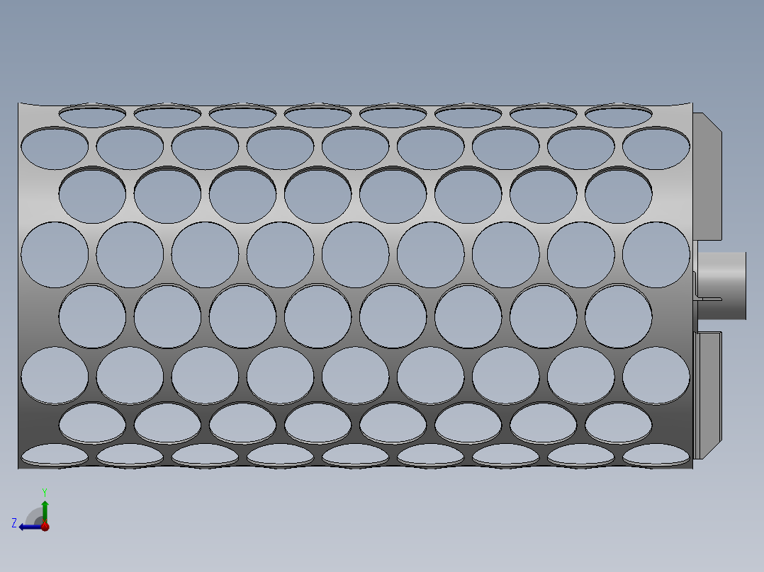 旋转分选机 II零件右视图