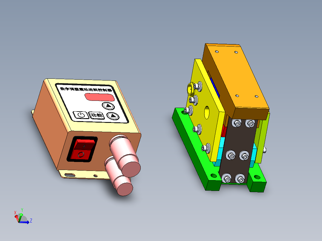 100直线振动器--1727267-30主视图
