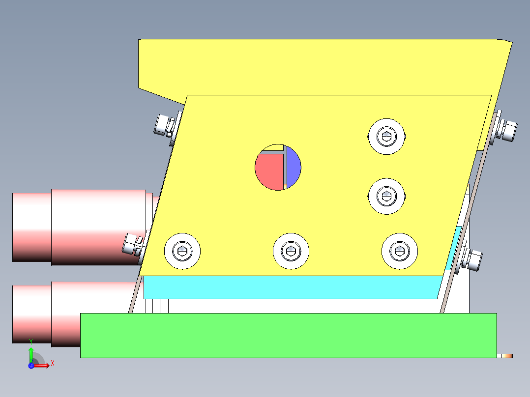 100直线振动器--1727267-30前视图