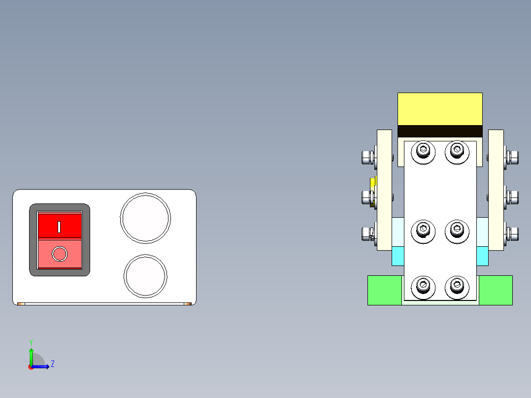 100直线振动器--1727267-30左视图