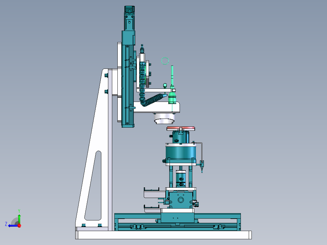 激光研磨机构右视图
