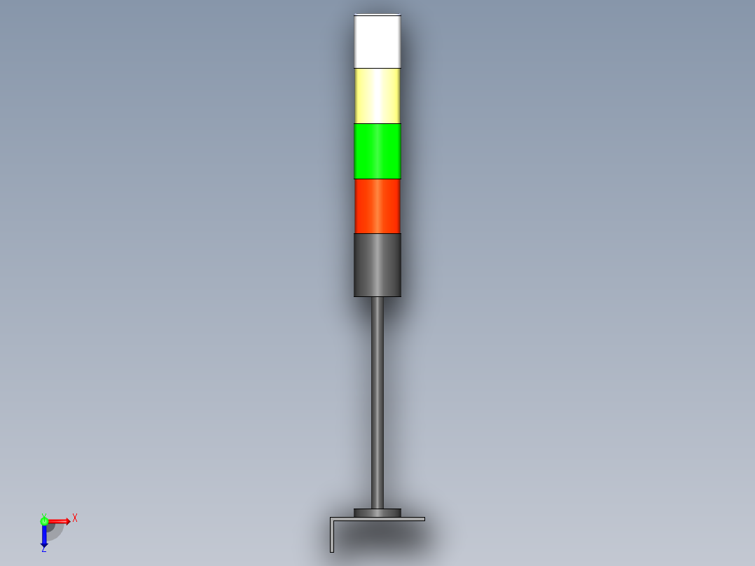 A3004257-三色灯俯视图