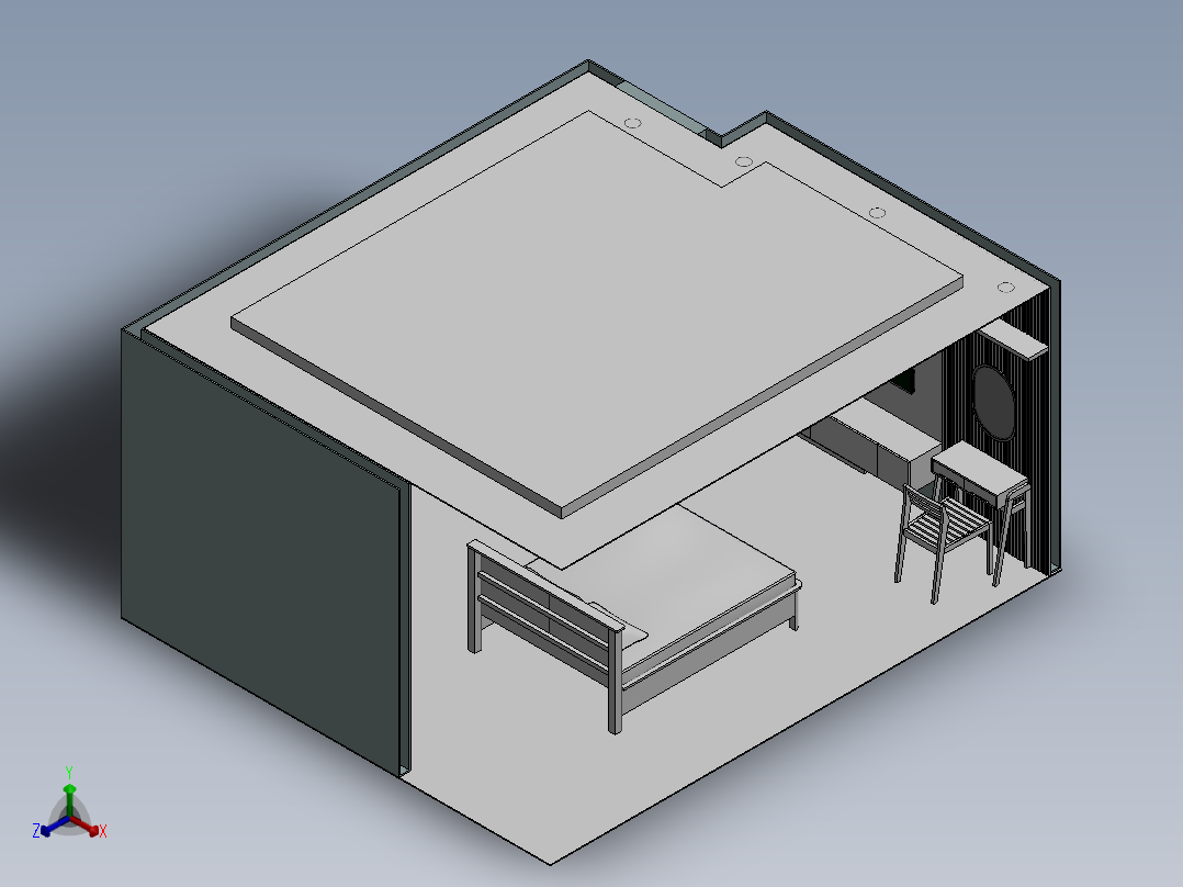 房子、建筑(43)正等轴测图