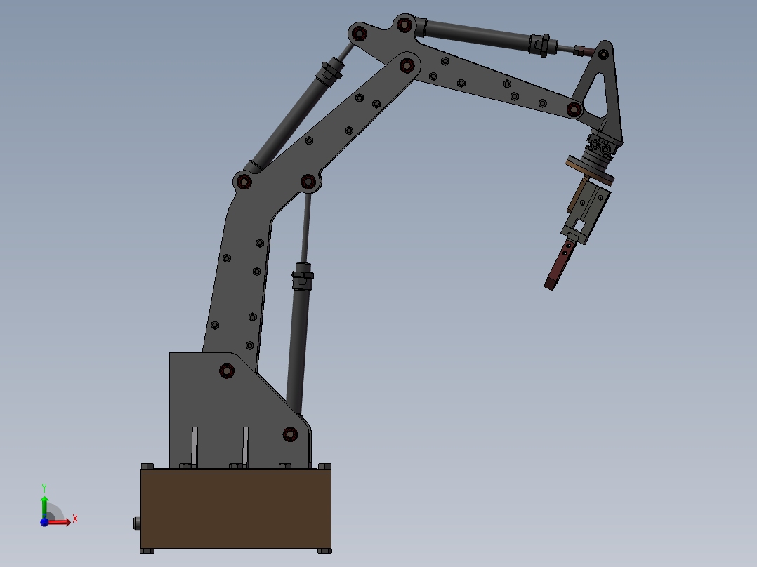 简易气动机械臂前视图