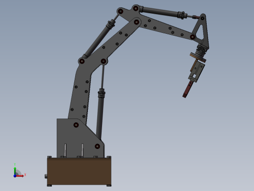 简易气动机械臂前视缩略图