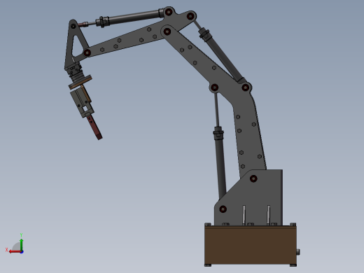 简易气动机械臂后视缩略图