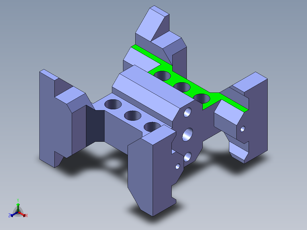 第10届练习题    3D10-H5-SW16正等轴测图