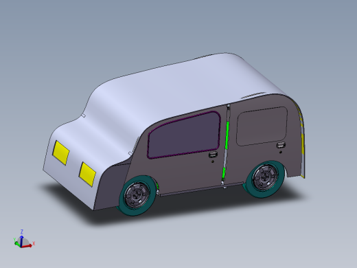 老年助理车的设计含SW三维及9张CAD图