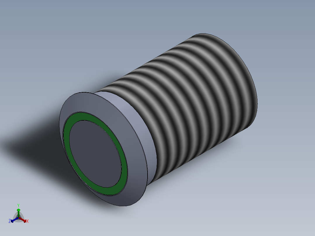 发光合金关闭按钮o 18 8毫米11正等轴测图