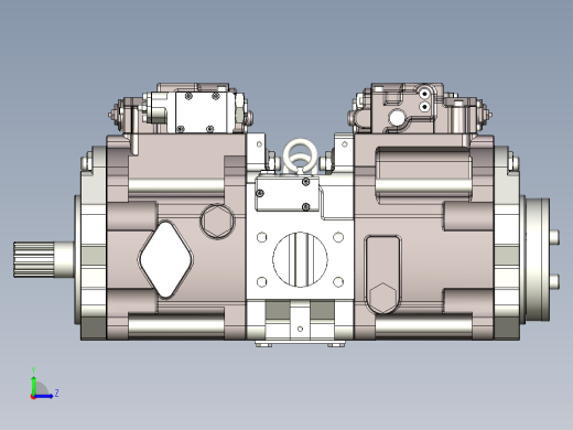 川崎K3V泵模型K3V140DT 1HQR 6N49左视缩略图