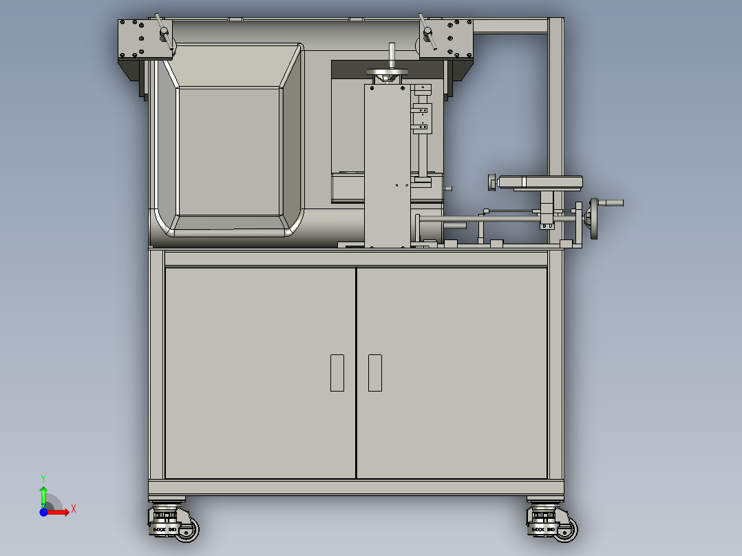 塑料板弹性检测装置前视图