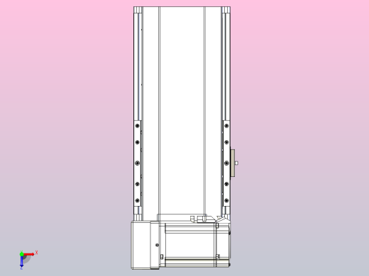 皮带直线轴半封闭可选导轨TPA-HNB-175D-140-L100-LU-Y-P75-N3俯视缩略图