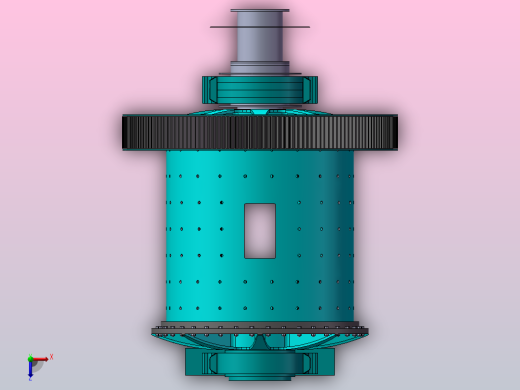 矿石研磨球磨机ball-mill-模型格式为 sw俯视缩略图