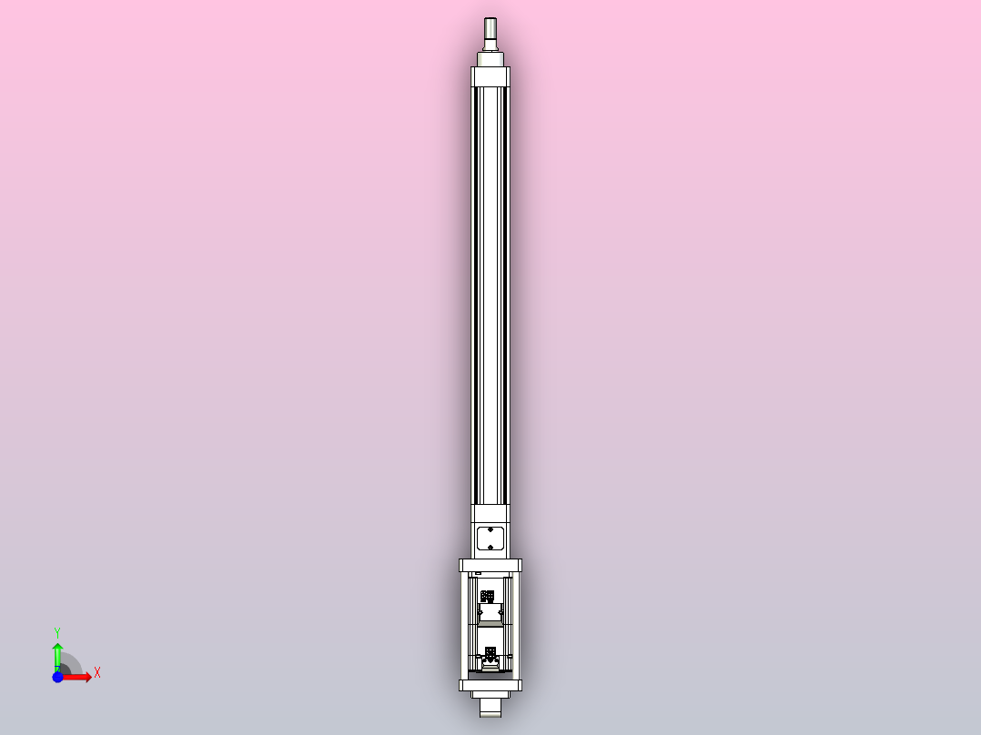 轻载电动缸TPA-ESR40-1210C-L450-M-CA-W-P40-C3前视图