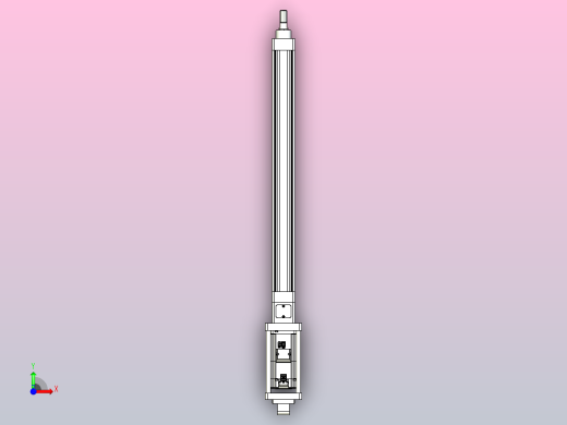 轻载电动缸TPA-ESR40-1210C-L450-M-CA-W-P40-C3前视缩略图