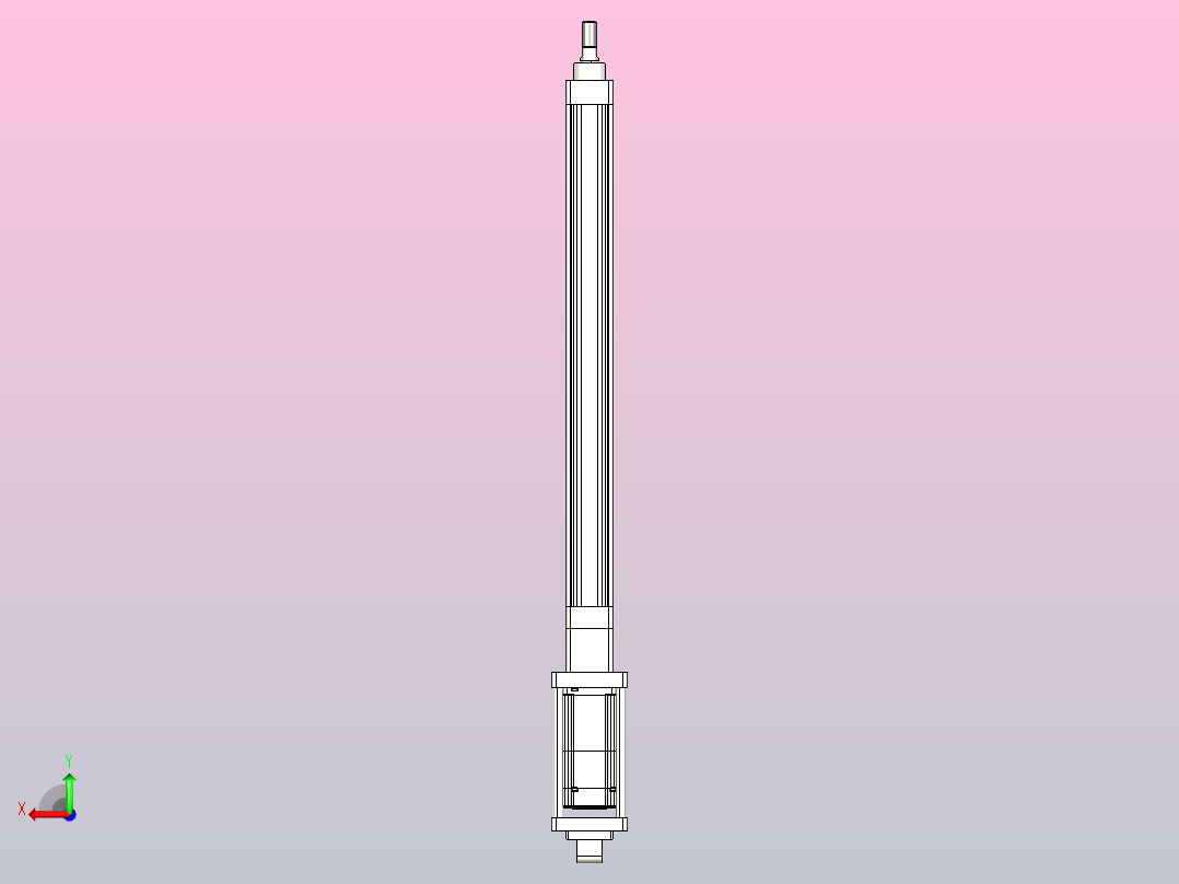 轻载电动缸TPA-ESR40-1210C-L450-M-CA-W-P40-C3后视图