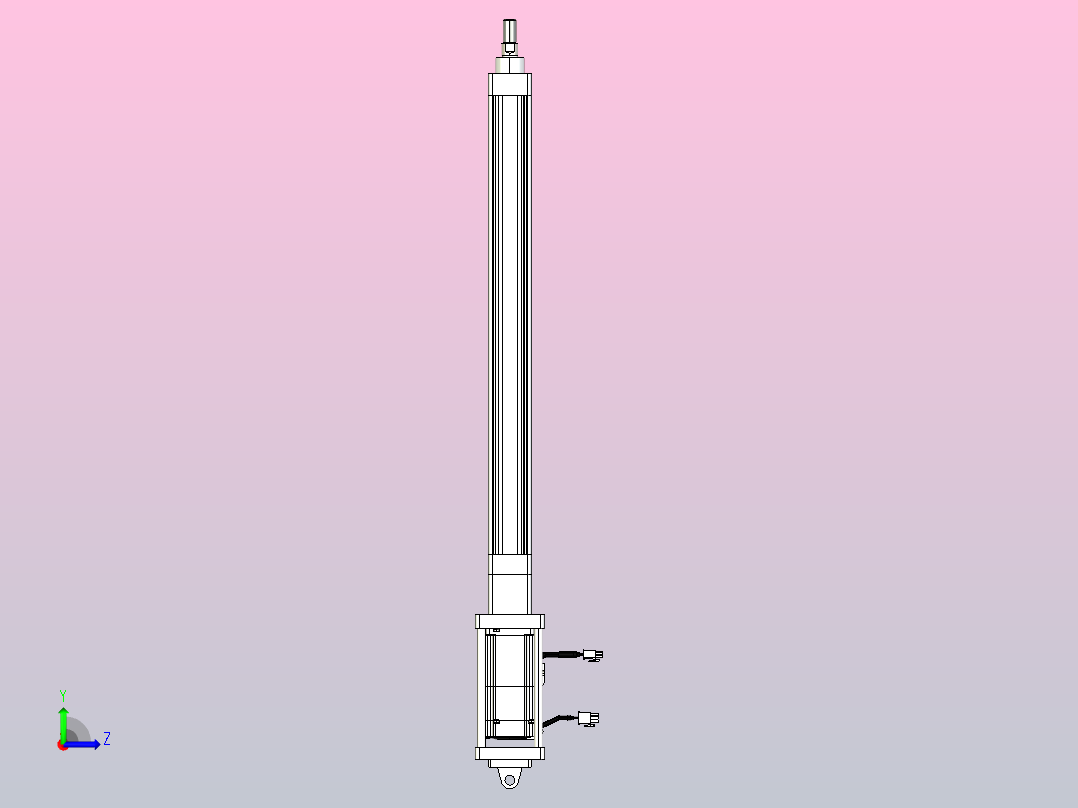 轻载电动缸TPA-ESR40-1210C-L450-M-CA-W-P40-C3左视图