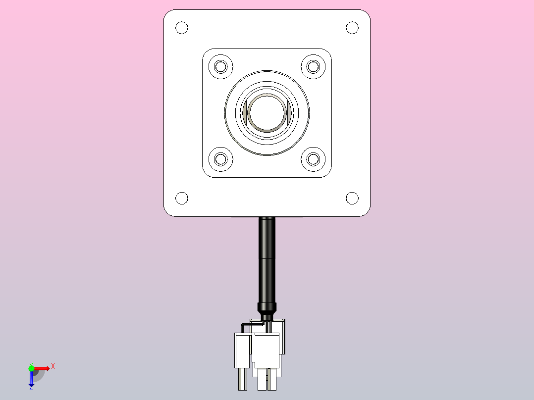 轻载电动缸TPA-ESR40-1210C-L450-M-CA-W-P40-C3俯视图
