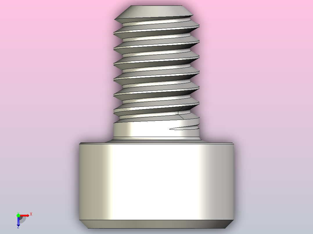 DIN_EN_ISO_4762_M2,5x4.ipt内六角螺钉俯视图