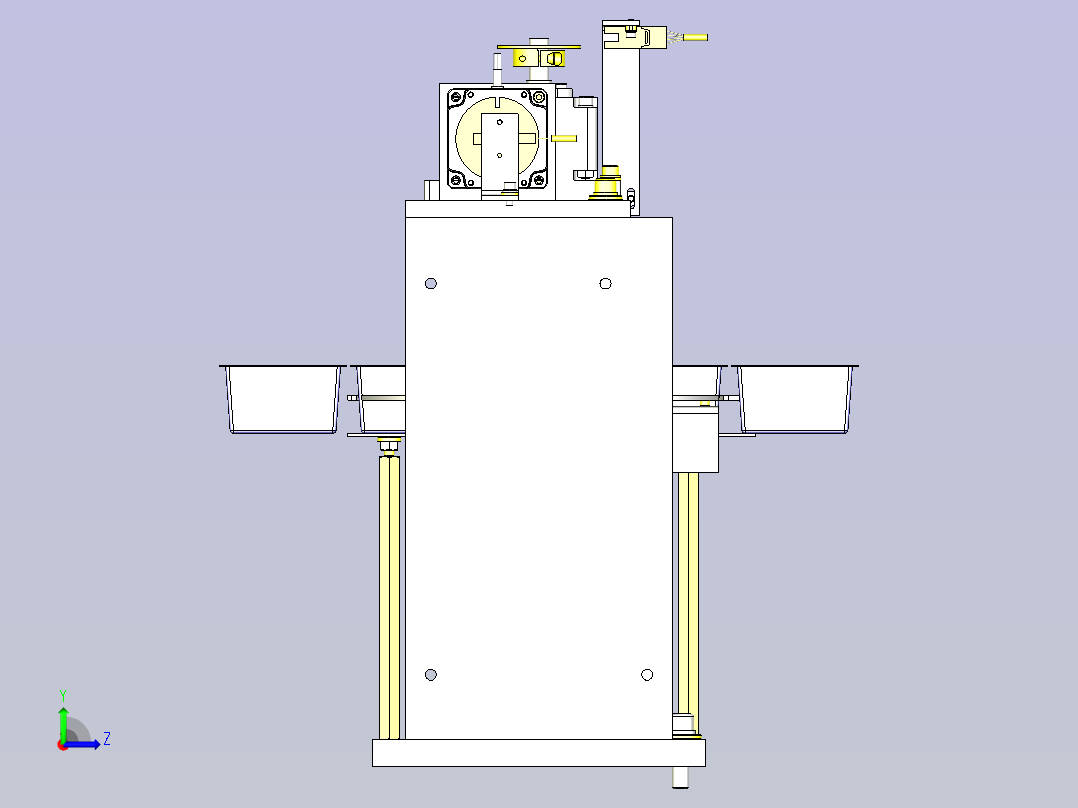 一种旋转工件3D图纸左视图