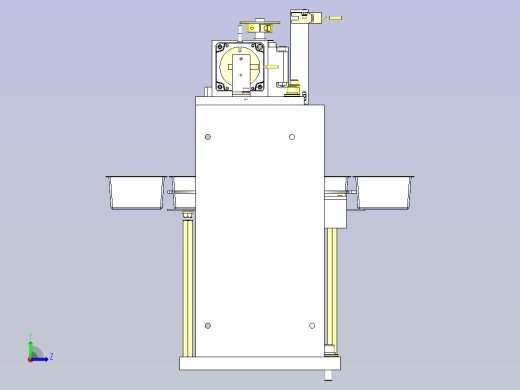 一种旋转工件3D图纸左视缩略图