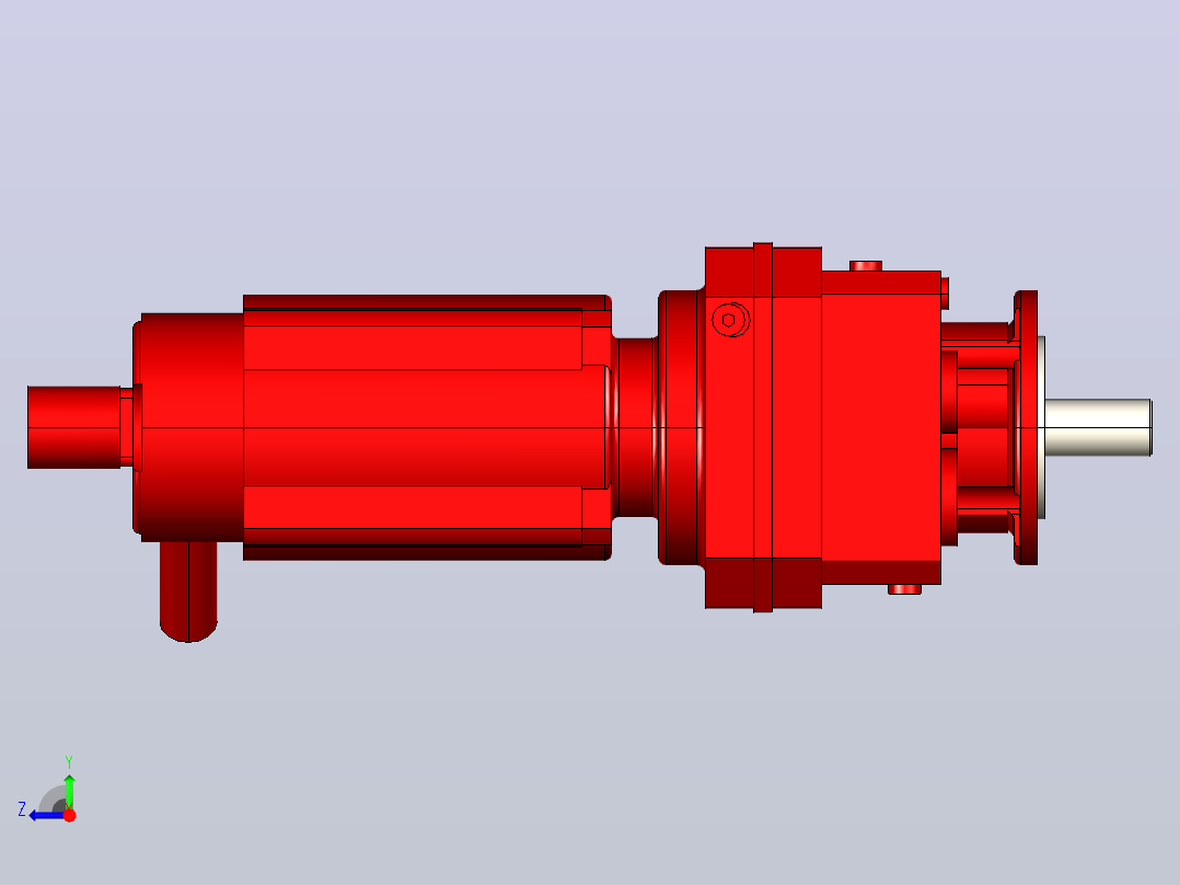 SEW RF37CFM71S电机减速机右视图