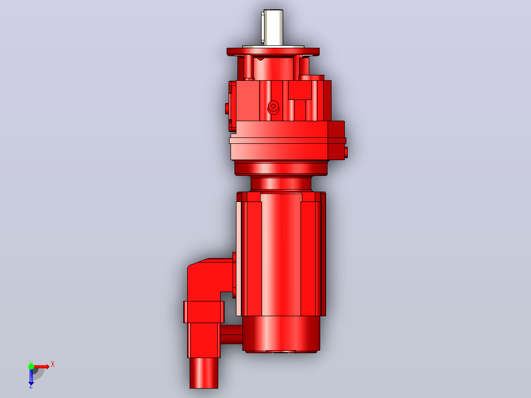 SEW RF37CFM71S电机减速机俯视图