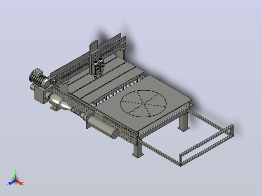 切削设备mach3-cnc-router-welding-table-模型格式为 stp