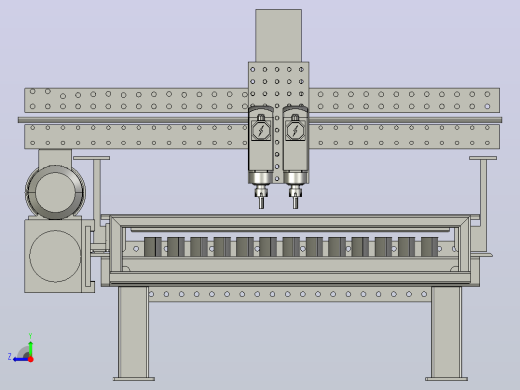 切削设备mach3-cnc-router-welding-table-模型格式为 stp右视缩略图