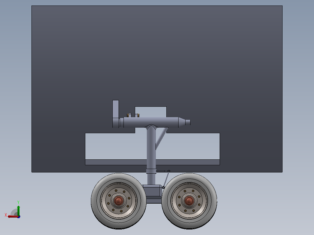 车轮3D模型后视图