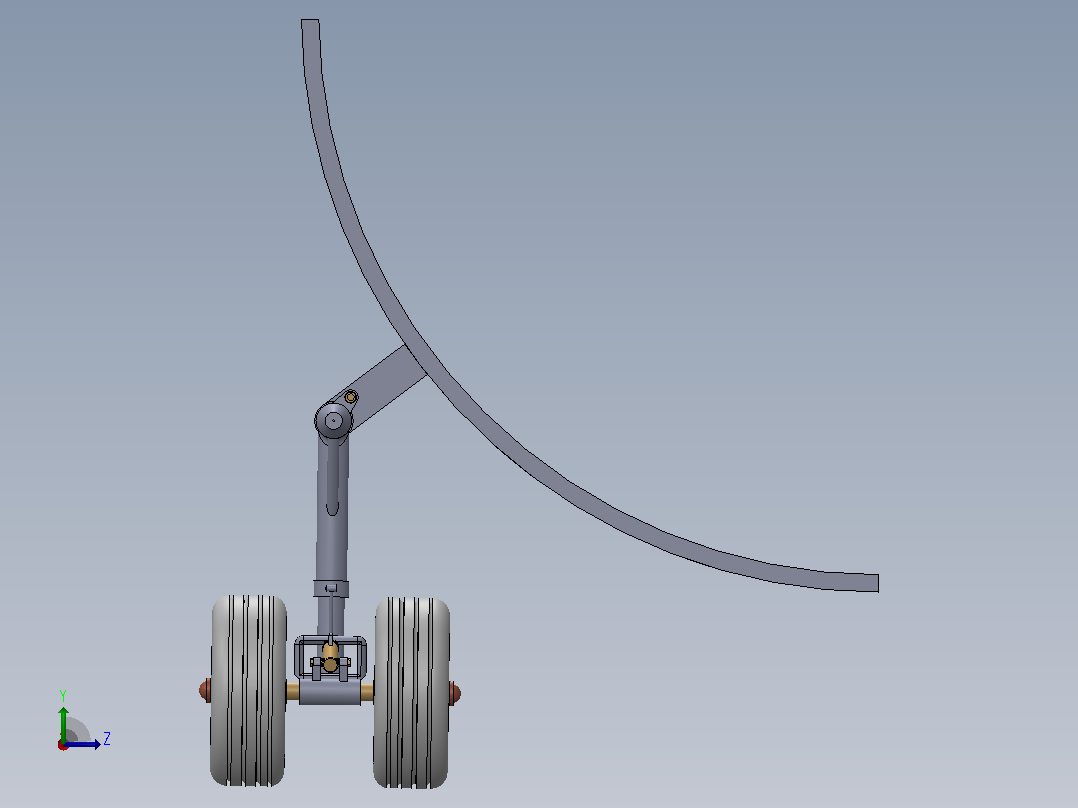 车轮3D模型左视图