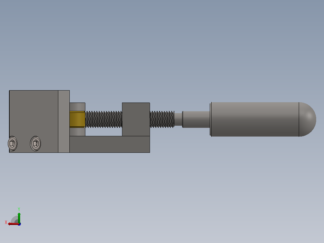 直角焊接夹具3D图纸 Solidworks设计后视图