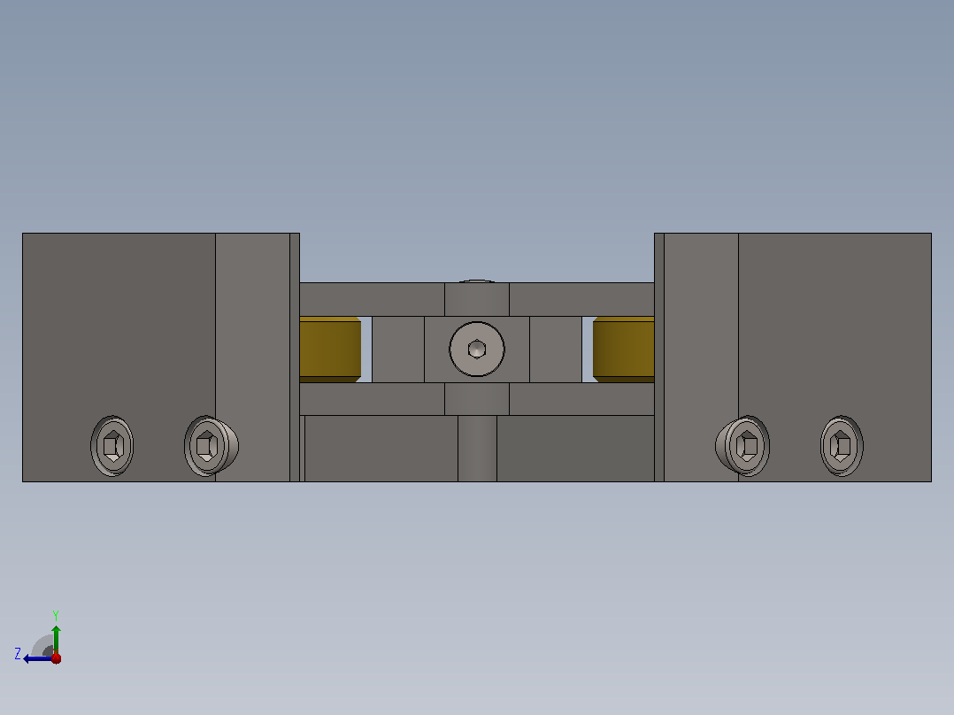 直角焊接夹具3D图纸 Solidworks设计右视图