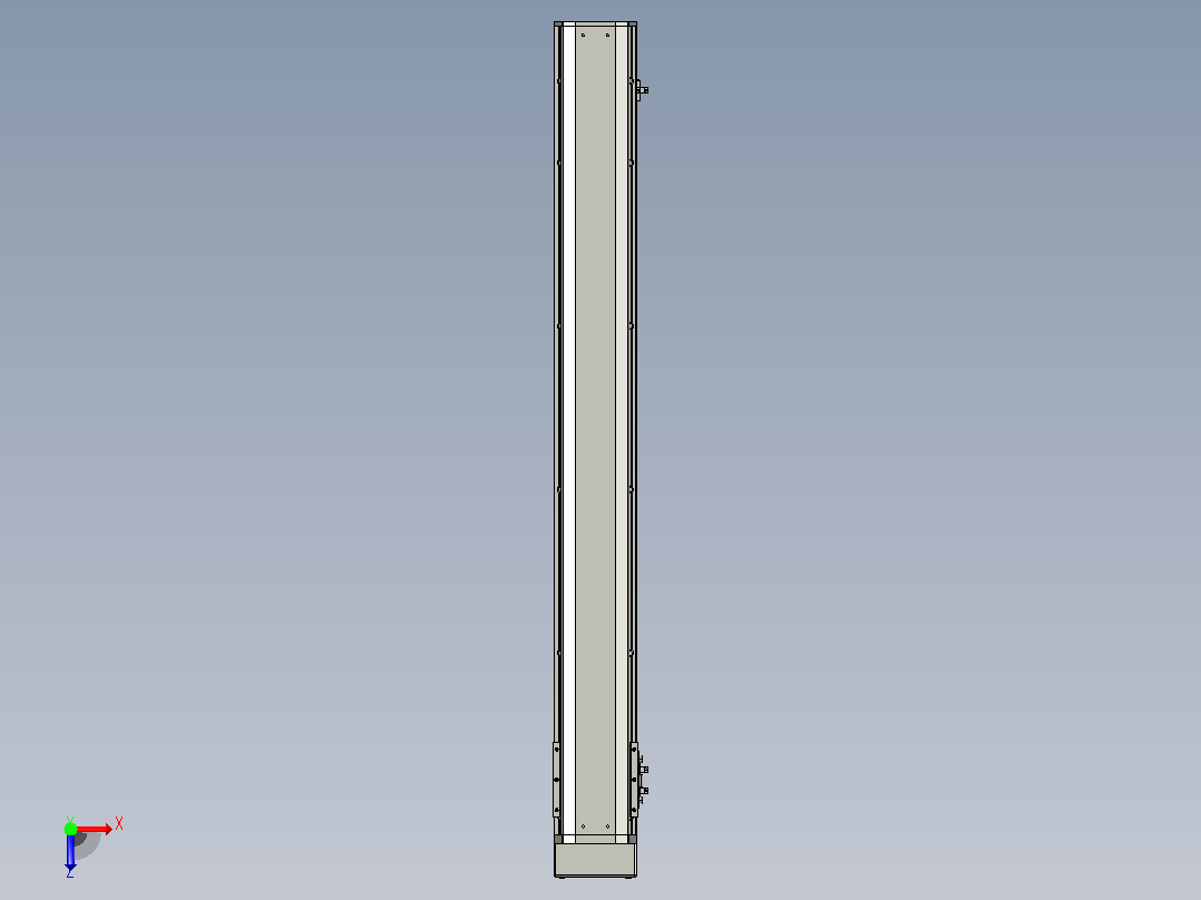SYS12-800-BM-200W滚珠花健、支撑座、滚珠丝杠、交叉导轨、直线模组.STEP俯视图