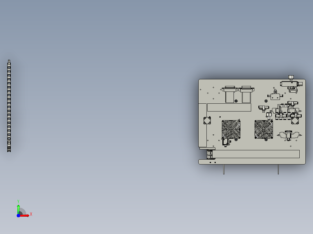 Hot+Plate+Unit热板装置加热板单元3D图纸+STEP格式前视图