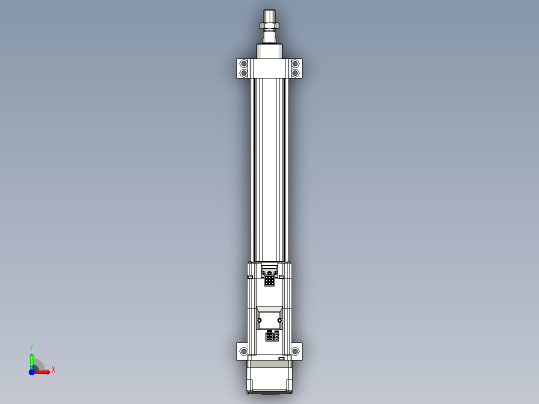 轻载电动缸TPA-ESR40-1210C-L250-MR-LB-W-P40-C3前视图
