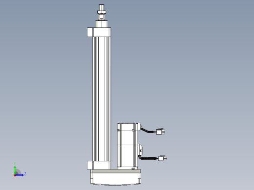 轻载电动缸TPA-ESR40-1210C-L250-MR-LB-W-P40-C3左视缩略图