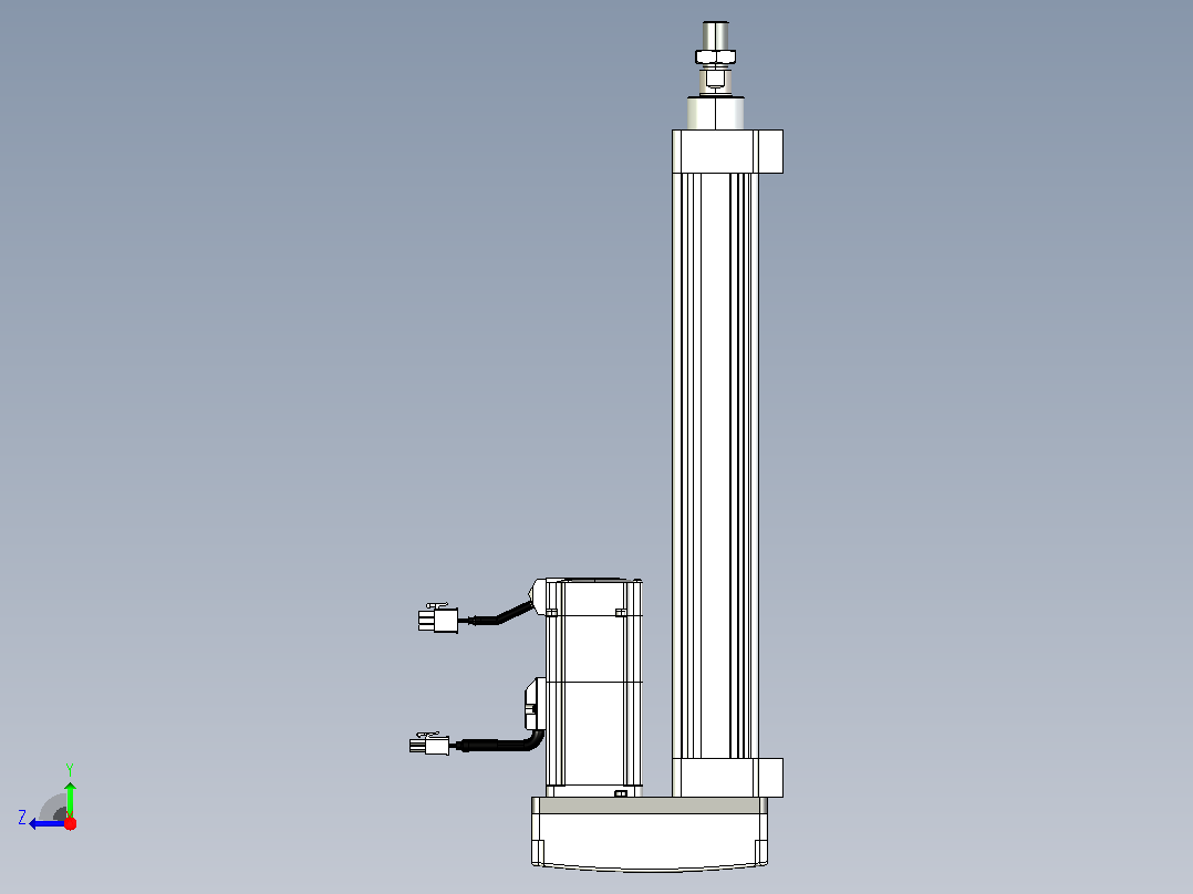 轻载电动缸TPA-ESR40-1210C-L250-MR-LB-W-P40-C3右视图