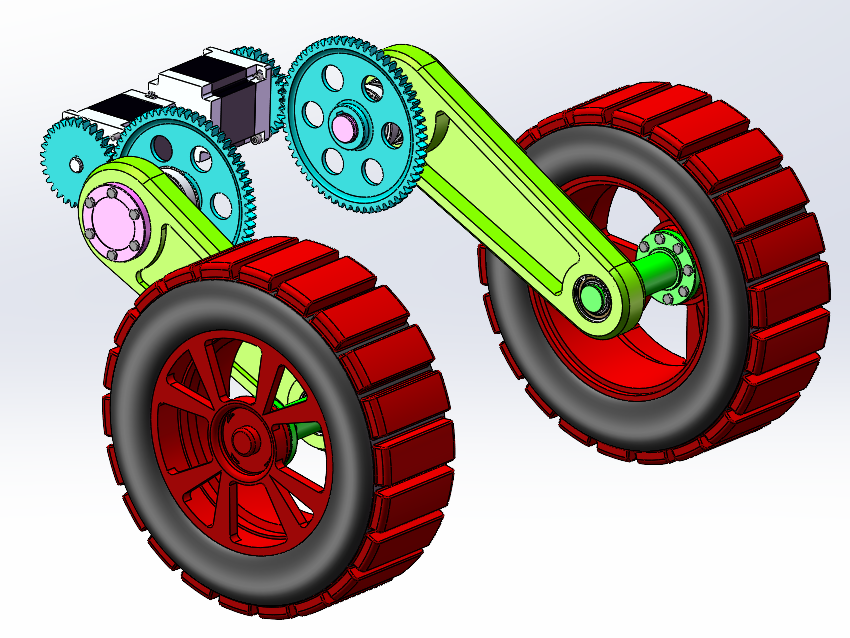 瓦斯抽采巡检机器人（SW+CAD+说明书）
