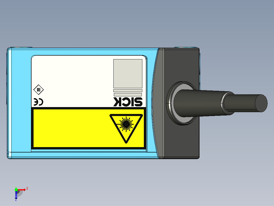 CLV612-C2000条码扫描器俯视图
