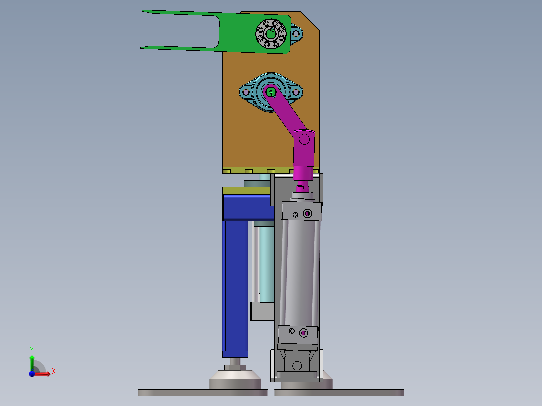 180度翻转装置sw18可编辑前视图