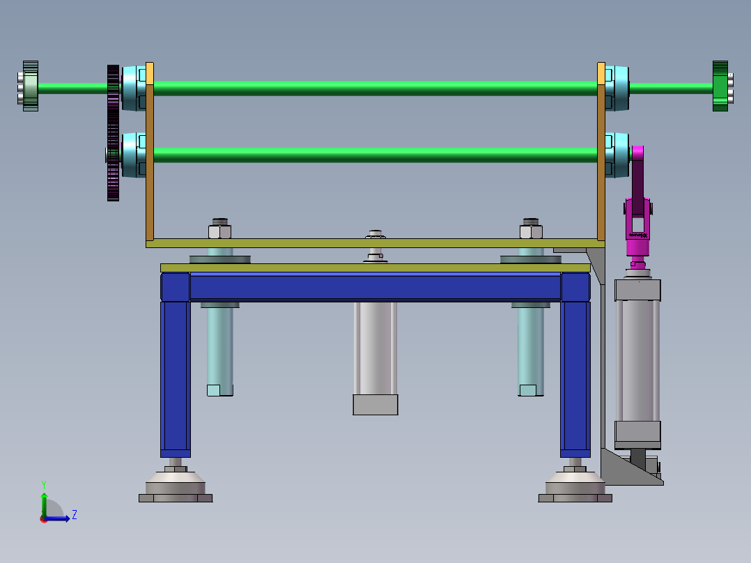 180度翻转装置sw18可编辑左视图
