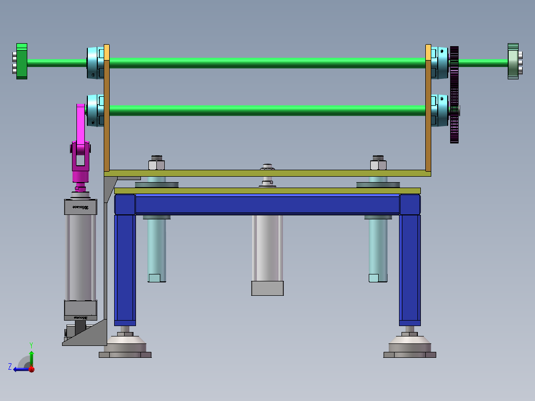 180度翻转装置sw18可编辑右视图