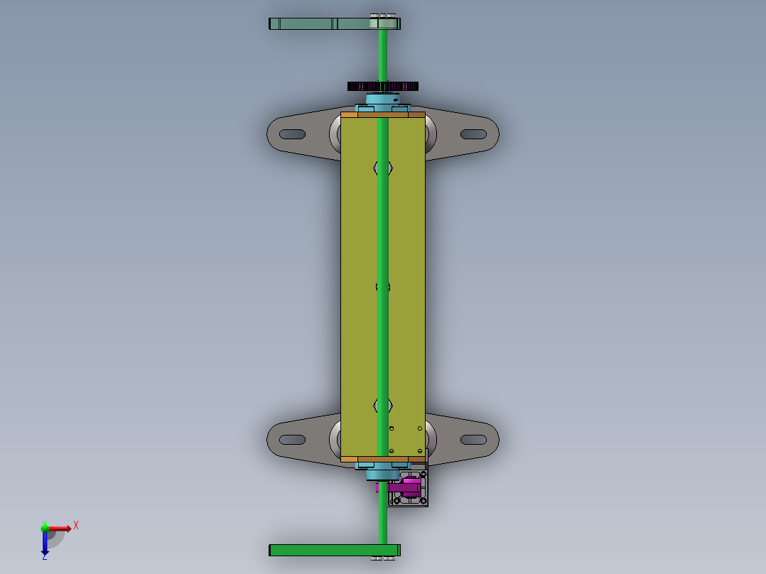 180度翻转装置sw18可编辑俯视图